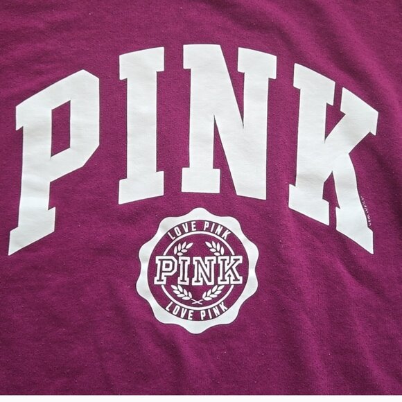 Victoria's secret PINK long sleeve magenta sweater size S - Picture 3 of 6